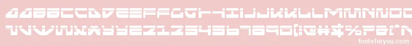 フォントseariderfalconlaser – ピンクの背景に白い文字