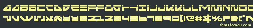 Шрифт seariderfalconlaser – жёлтые шрифты на чёрном фоне