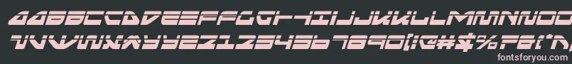 seariderfalconlaserital Font – Pink Fonts on Black Background