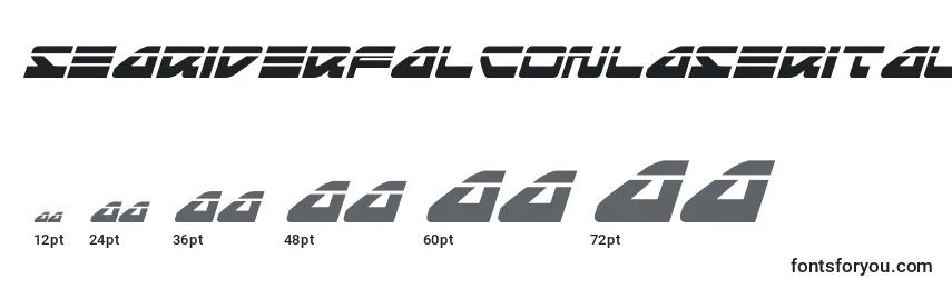 Размеры шрифта Seariderfalconlaserital (139904)