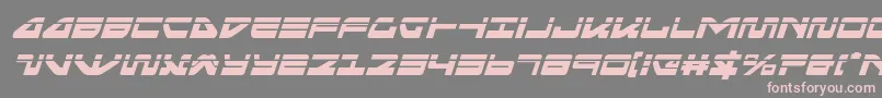 Шрифт seariderfalconlaserital – розовые шрифты на сером фоне