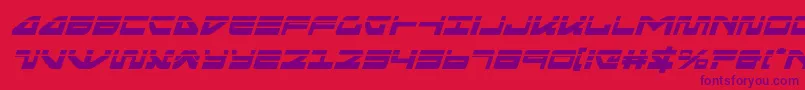 Шрифт seariderfalconlaserital – фиолетовые шрифты на красном фоне