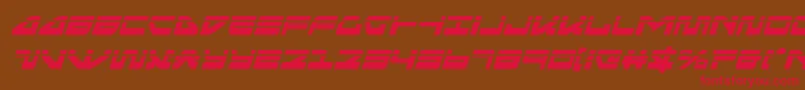 seariderfalconlaserital Font – Red Fonts on Brown Background