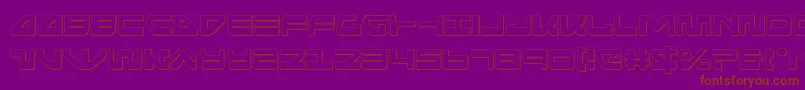 seariderfalconout Font – Brown Fonts on Purple Background