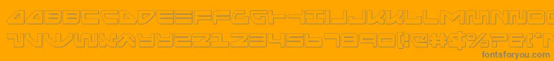 Więcej informacji o czcionce seariderfalconout Czcionka seariderfalconout – szare czcionki na pomarańczowym tle