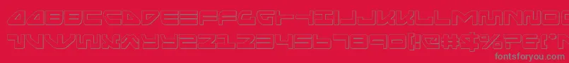 seariderfalconout Font – Gray Fonts on Red Background