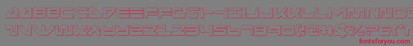 seariderfalconout Font – Red Fonts on Gray Background