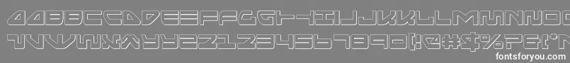 seariderfalconout Font – White Fonts on Gray Background
