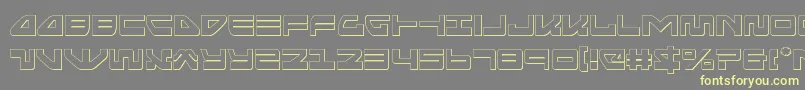 seariderfalconout Font – Yellow Fonts on Gray Background
