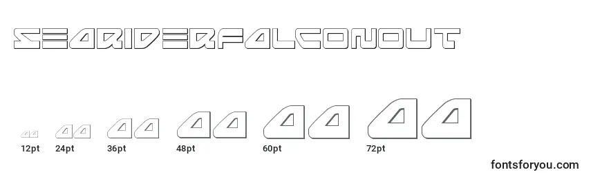 Размеры шрифта Seariderfalconout (139909)