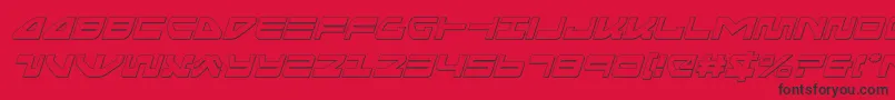 seariderfalconoutital Font – Black Fonts on Red Background