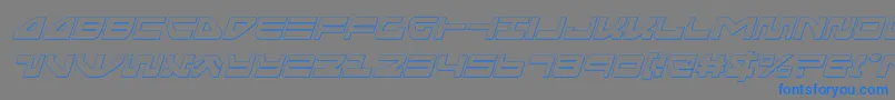 seariderfalconoutital Font – Blue Fonts on Gray Background