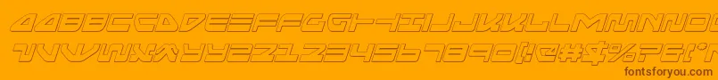 seariderfalconoutital Font – Brown Fonts on Orange Background
