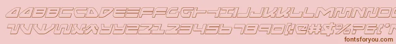 seariderfalconoutital Font – Brown Fonts on Pink Background
