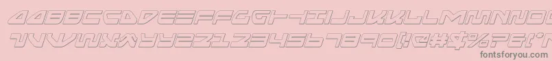 seariderfalconoutital Font – Gray Fonts on Pink Background