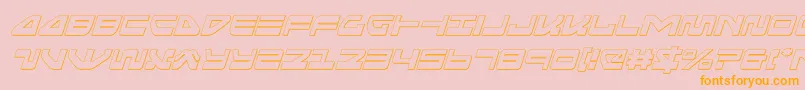 seariderfalconoutital Font – Orange Fonts on Pink Background