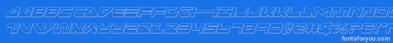 seariderfalconoutital Font – Pink Fonts on Blue Background
