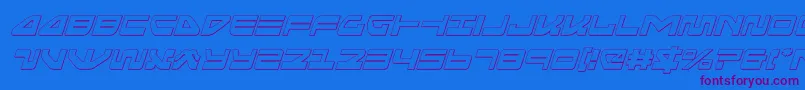 seariderfalconoutital Font – Purple Fonts on Blue Background