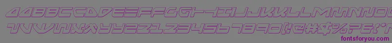 seariderfalconoutital Font – Purple Fonts on Gray Background