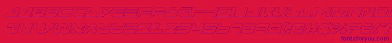 seariderfalconoutital Font – Purple Fonts on Red Background