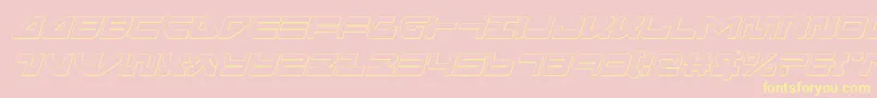 seariderfalconoutital Font – Yellow Fonts on Pink Background