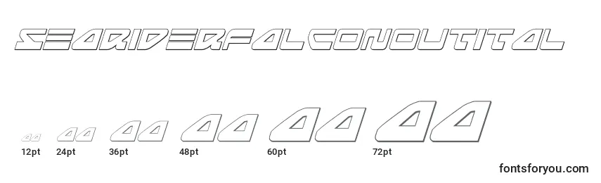 Размеры шрифта Seariderfalconoutital (139910)