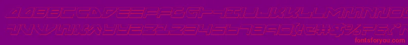 seariderfalconoutital Font – Red Fonts on Purple Background