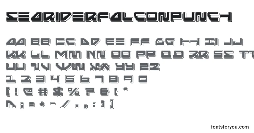 Czcionka Seariderfalconpunch (139912) – alfabet, cyfry, specjalne znaki