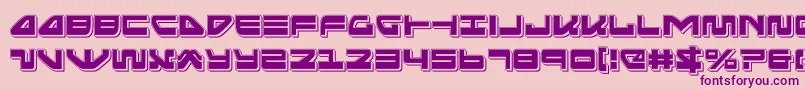 seariderfalconpunch Font – Purple Fonts on Pink Background