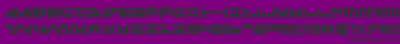 seariderfalconpunch-Schriftart – Schwarze Schriften auf violettem Hintergrund