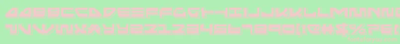 seariderfalconpunch-fontti – vaaleanpunaiset fontit vihreällä taustalla