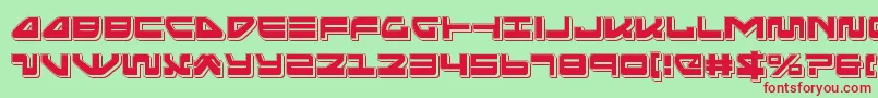 seariderfalconpunch Font – Red Fonts on Green Background