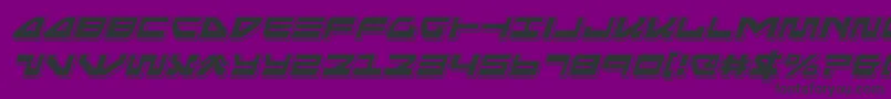 seariderfalconpunchital-Schriftart – Schwarze Schriften auf violettem Hintergrund