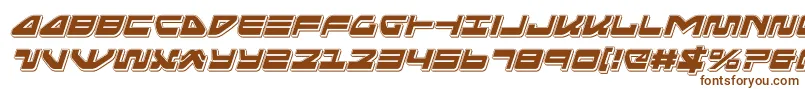 Шрифт seariderfalconpunchital – коричневые шрифты на белом фоне
