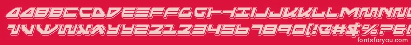 seariderfalconpunchital Font – Pink Fonts on Red Background