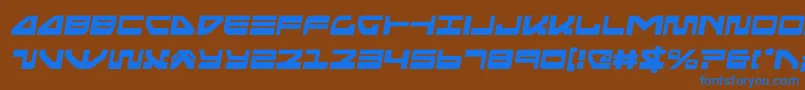 seariderfalconsemital Font – Blue Fonts on Brown Background