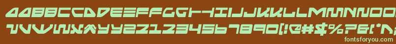 seariderfalconsemital Font – Green Fonts on Brown Background
