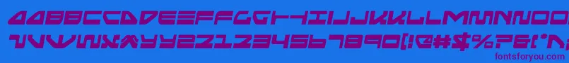 seariderfalconsemital Font – Purple Fonts on Blue Background