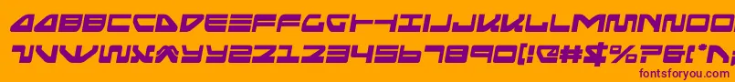seariderfalconsemital Font – Purple Fonts on Orange Background
