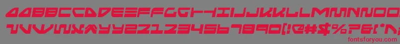 seariderfalconsemital Font – Red Fonts on Gray Background