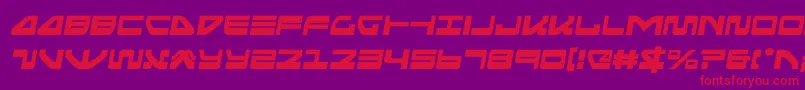 フォントseariderfalconsemital – 紫の背景に赤い文字