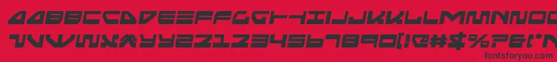 seariderfalconsemital Font – Black Fonts on Red Background