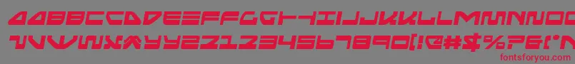 seariderfalconsemital Font – Red Fonts on Gray Background