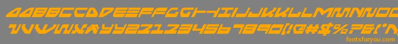 seariderfalconsuperital Font – Orange Fonts on Gray Background