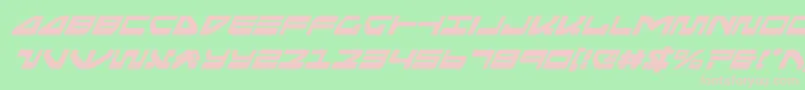 seariderfalconsuperital Font – Pink Fonts on Green Background