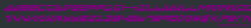 seariderfalconsuperital Font – Purple Fonts on Black Background