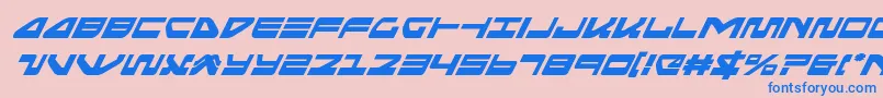 seariderfalconsuperital Font – Blue Fonts on Pink Background