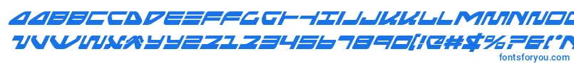 フォントseariderfalconsuperital – 白い背景に青い文字