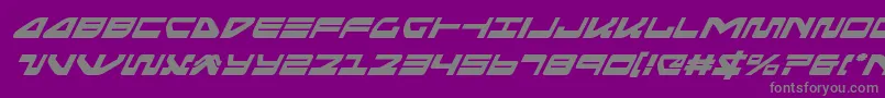 seariderfalconsuperital Font – Gray Fonts on Purple Background
