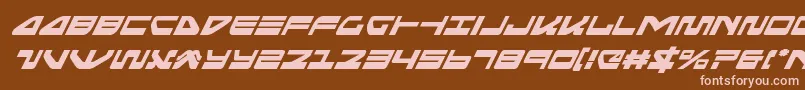 seariderfalconsuperital Font – Pink Fonts on Brown Background